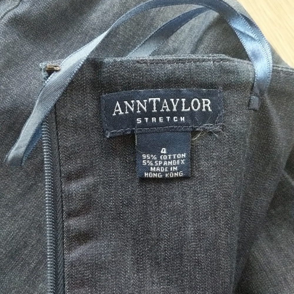 Ann Taylor Denim Strapless Dress - Size 4 - Picture 6 of 6